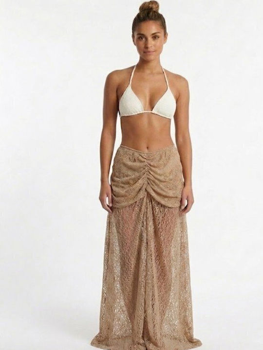 Soccus Women's Beachwear Skirt Beige Naturel