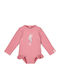 Little Dutch Kids One-Piece Swimsuit With Long Sleeve Dreamy Pink