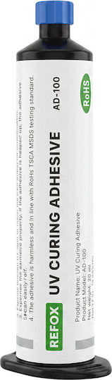 Avizar Adeziv Uv Impermeabil Pentru Margini Șasiu Spate Sticlă 30ml Transparent