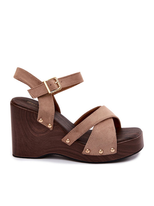 Ideal Shoes Летни Дамски Обувки На Платформа Ка...