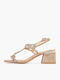 Damen Sandalen Bronzefarbe