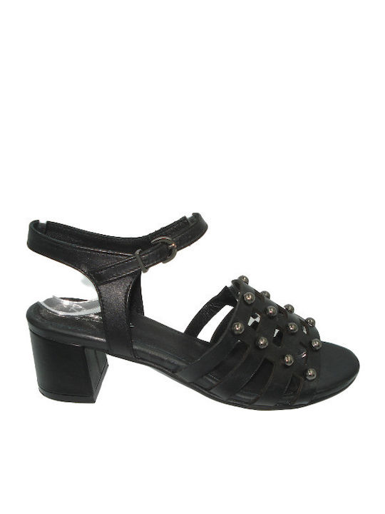 Remake Sandale Elegante Damă Din Piele Negru
