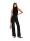 Women's Fabric Trousers Black