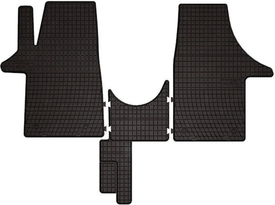 Rubber Car Mats Volkswagen Transporter T5 Van 2003-2015 Black Fitted