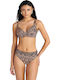 Bikini Bra Animal Print Black