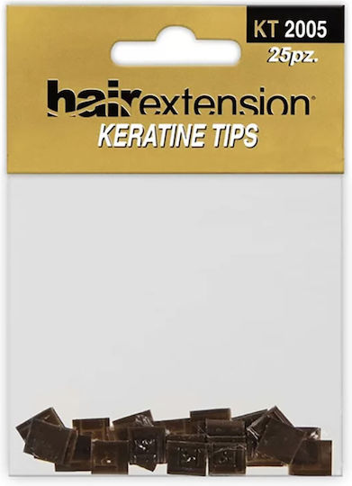 She Keratin Tips Kt2005 Brown Keratin Tips Extensions Brown 25pcs