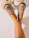 Damen Mokassins in Khaki Farbe