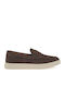Leather Men's Moccasins in Brown Colour