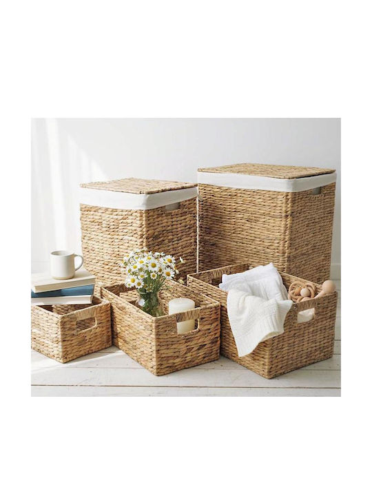 Zaros Set of Decorative Wicker Baskets 5 Pieces