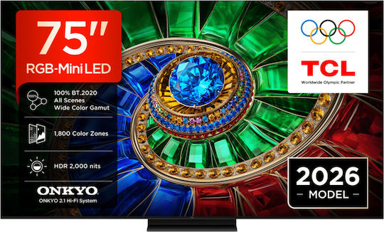 TCL Smart Televizor 75" 4K UHD RGB-Mini LED RM7L HDR (2026) 75RM7L