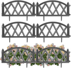 Vilde Palisade Gartenzaun Graphit Set 6 Stück 50x30 cm Vilde Palisade Gartenzaun Graphit Set 6 Stück 50x30 cm