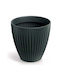 Latia Round Midl Flowerpot Anthracite Pp-tlro60ma