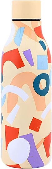 Queen Mother Geometric Art Edition Kids Water Bottle Thermos Stainless Steel Orange 500ml