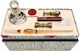 Francesco Rubinato Calligraphy Pen Set Bronze Glass with Red Ink