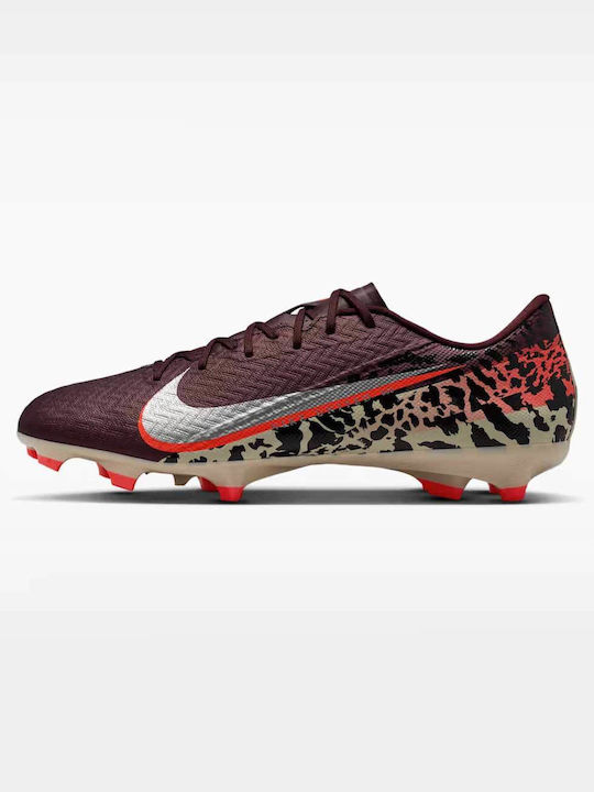 Nike United Mercurial Vapor 16 Academy FG/MG Ποδοσφαιρικά Παπούτσια με Τάπες Burgundy Crush / University Red / Fossil / Metallic Silver