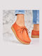 Δερμάτινα Γυναικεία Oxfords σε Πορτοκαλί Χρώμα