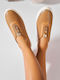 Damen Oxfords in Braunes Farbe