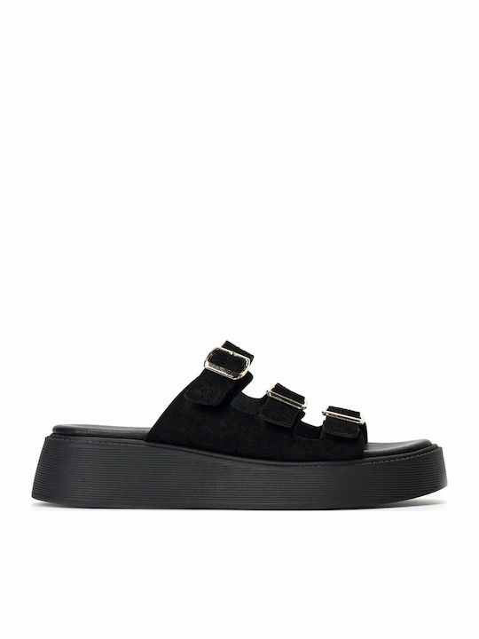 Women's Flat Sandals Flatforms Black