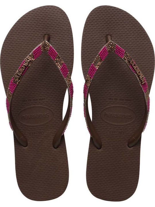 Flip Flops in Brown Colour