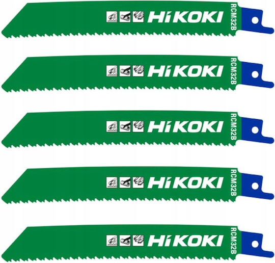 Hikoki Ersatzklingen Sägeblatt Rcm32b Gebogen 150 10 14tpi 150mm 5 Stück