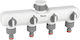 Bradas 4-way Distributor 1"-3/4" Male Threads Valves White Line