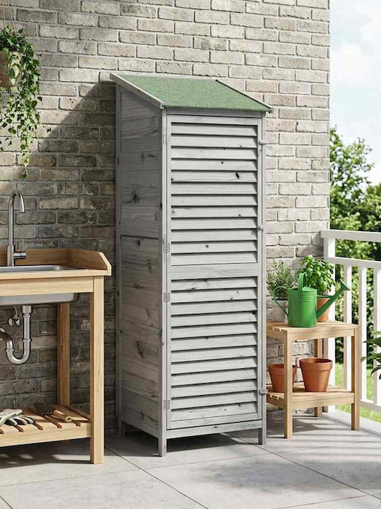 Wooden Garden Shed M0.59xW0.56xH1.76m