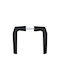 A-Lock Middle Door Lever Black