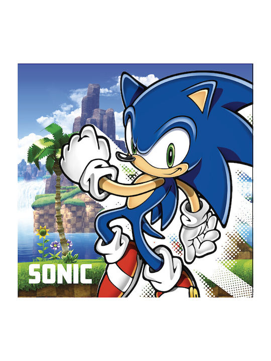 Sonic the Hedgehog Baby-Handtuch Mehrfarbig 30x30cm