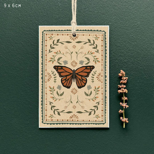 Insect Label 8.8cm Butterfly