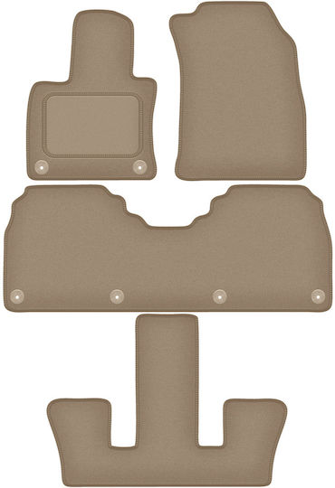 Velour Car Mats Honggi E-hs9 7-seater 2020 Beige