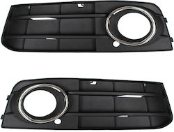 Audi A4 B8 07-11 Halogen Nebelscheinwerfer Stoßstange Kühlergrill 2 Strahlen Chromrahmen Links + Rechts 2 Stück Set