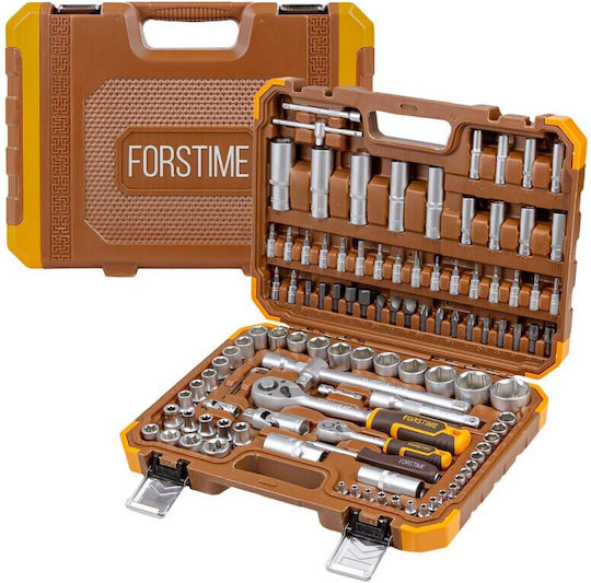 Forstime Large Tool Set 108 Pieces 1/4" 1/2" Hex 4-32mm