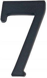 House Number 7 Black 19 Cm House Number 7 Black 19 Cm