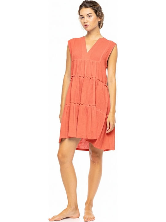 Pink Label Women's Beachwear Caftan Coral