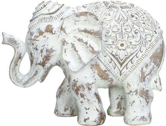 Ornament Polyresin White 31x14x23cm