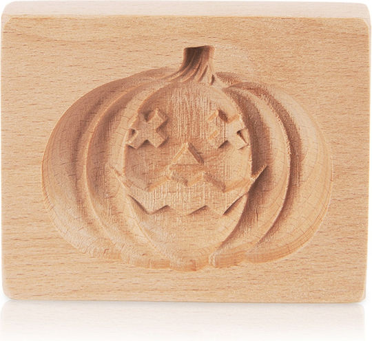 Wooden Halloween Pumpkin Cookie Cutter 10x8 Cm