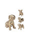 Zaros Decorative Dog from Ceramic Material 16x9.5x15cm