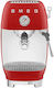 Smeg Espressomaschine 1650W Druck 15bar ECF03RDEU