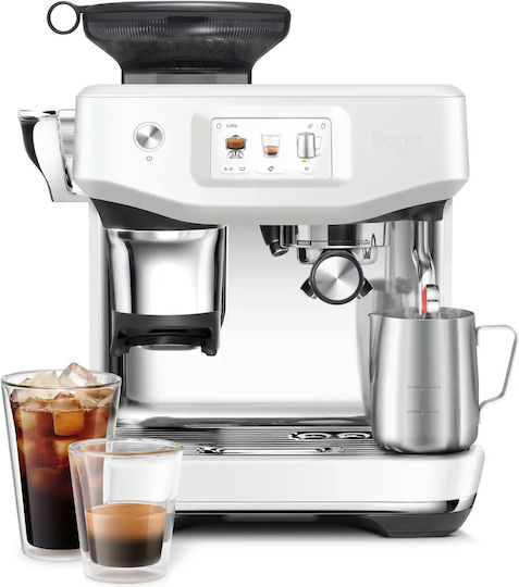 Sage Barista Touch Impress Automatic Espresso Machine 1700W 15bar Pressure for Cappuccino with Grinder Green