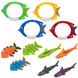 Set 26 Fish-shaped Toys Various Sizes 20 X 14.5 Cm Multicolor