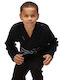 Tatami Fightwear Tatami Elements Cardigan Pentru Copii Jiu Jitsu Brazilian Negru