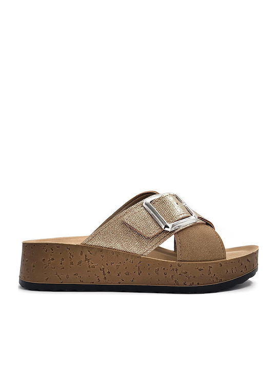 Inblu Anatomic Summer Women's Gold Platforms