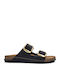 Sandale Casual Damă Din Piele Negre