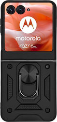 Ring Armor Campro Case Sonique Motorola Large Hole Motorola Razr 40 Ultra Black