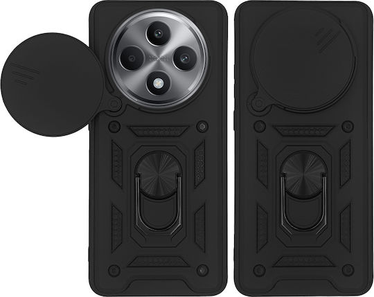 Θήκη Ring Armor Campro Sonique Oppo Oppo Reno12 F 5g Oppo Reno12 Fs 5g Μαύρο