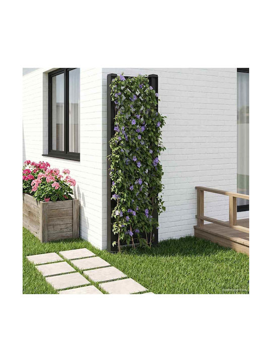 Gartenlaube aus Kunststoff in Grau Farbe 43x165cm