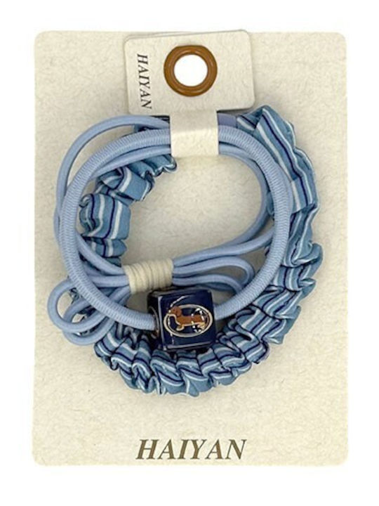 Haiyan Beaded Ponytail Kinder Haargummis & Haarschleifen 3 Designs Blau