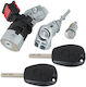 Renault Master Iii 2010 Ignition Switch + Door Lock Cylinder + Fuel Filler Cap Lock Cylinder 3 Pcs Set