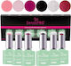 Set 6 Ojă Pentru Unghii Cu Gel Fără Hema 10ml Sensopro Milano Bliss Dream