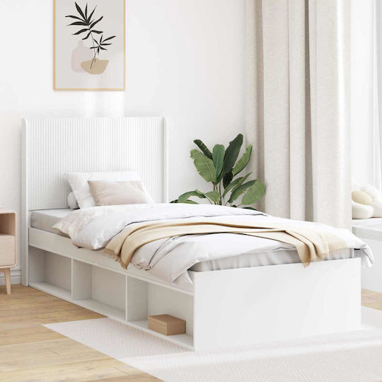 vidaXL Wooden Bed Headboard White 82x100cm